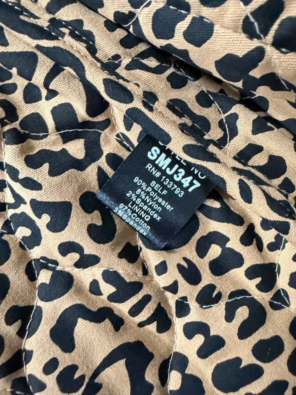 NWT-POL Floral Courdory Quilted Cheetah Oversized Vest Size small / medium - Picture 6 of 9